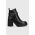 Answear Lab botine femei, culoarea negru, cu toc drept, izolare usoara