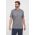 BOSS tricou din bumbac culoarea gri, neted