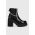 HUGO ghete chelsea de piele Kris femei, culoarea negru, cu toc drept, 50509836