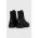 HUGO bocanci de piele Kris femei, culoarea negru, cu platforma, izolare usoara, 50504680