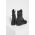Answear Lab cizme de piele femei, culoarea negru, cu toc plat, izolare usoara