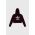 adidas Originals bluza copii culoarea bordo, cu glugă, cu imprimeu