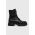 HUGO bocanci de piele Kris femei, culoarea negru, cu platforma, izolare usoara, 50504680