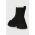 Answear Lab bocanci femei, culoarea negru, cu toc plat, izolat