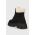Answear Lab bocanci femei, culoarea negru, cu toc plat, izolat