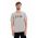 Desigual tricou barbati, culoarea gri, cu imprimeu