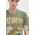 Abercrombie & Fitch tricou din bumbac barbati, culoarea verde, cu imprimeu