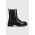 Barbour ghete chelsea de piele B.Intl Whitlock femei, culoarea negru, cu toc plat, LFO0624BK12
