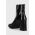 Answear Lab cizme de piele femei, culoarea negru, cu toc drept