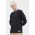 Abercrombie & Fitch longsleeve din bumbac culoarea negru, neted