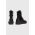 AllSaints cizme de piele Dusty femei, culoarea negru, cu toc plat, WF0048Z