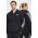 adidas bluza culoarea negru, cu glugă, neted