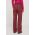 United Colors of Benetton pantaloni de bumbac culoarea bordo, drept, high waist