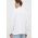 G-Star Raw longsleeve din bumbac culoarea alb, neted