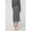 Beatrice B fusta culoarea gri, midi, creion
