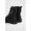 Answear Lab bocanci de piele femei, culoarea negru, cu platforma