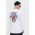 Vans longsleeve din bumbac culoarea alb, cu imprimeu