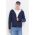 Hollister Co. bluza barbati, culoarea albastru marin, cu glugă, cu imprimeu
