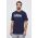 adidas tricou din bumbac bărbați, culoarea bleumarin, cu imprimeu IW8834