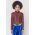 Bobo Choses longsleeve copii culoarea bordo, cu guler
