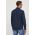 BOSS cămașă din bumbac bărbați, culoarea bleumarin, cu guler clasic, slim 50497037