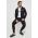 BOSS hanorac lounge din bumbac culoarea negru, cu glugă, imprimeu 50510630