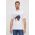 BOSS Orange tricou din bumbac bărbați, culoarea alb, cu imprimeu 50510223