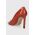 BOSS stilettos de piele Janet culoarea rosu, 50504634