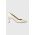 BOSS stilettos de piele Janet culoarea alb, 50498836