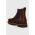 Birkenstock cizme de piele femei, culoarea maro, cu toc plat 1025782