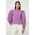 Custommade camasa din bumbac femei, culoarea violet, regular