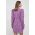 Custommade rochie din bumbac culoarea violet, mini, evazati