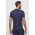 EA7 Emporio Armani tricou barbati, culoarea albastru marin, neted