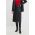 Answear Lab fusta culoarea negru, midi, drept