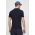 Armani Exchange tricou barbati, culoarea albastru marin, neted