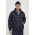 Armani Exchange geaca de puf barbati, culoarea albastru marin, de iarna, oversize
