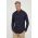 Armani Exchange camasa din bumbac barbati, culoarea albastru marin, cu guler clasic, relaxed