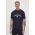 Armani Exchange tricou din bumbac barbati, culoarea albastru marin, cu imprimeu