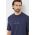 Armani Exchange tricou din bumbac barbati, culoarea albastru marin, cu imprimeu