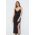 Bardot rochie culoarea negru, midi, mulata