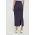 Bardot fusta culoarea albastru marin, midi, creion
