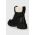 Answear Lab botine culoarea negru, cu toc plat, izolare usoara