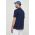 Paul&Shark polo de bumbac culoarea albastru marin, neted