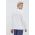 North Sails longsleeve din bumbac culoarea alb, neted