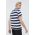 Solid tricou din bumbac barbati, culoarea albastru marin, modelator