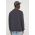 Abercrombie & Fitch longsleeve din bumbac culoarea gri, cu imprimeu