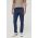 Armani Exchange pantaloni barbati, culoarea albastru marin, cu fason chinos