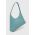 Furla poseta de piele culoarea turcoaz