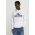 Hollister Co. bluza barbati, culoarea alb, cu glugă, cu imprimeu