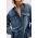 AllSaints camasa din bumbac denim Alba cu guler clasic, relaxed